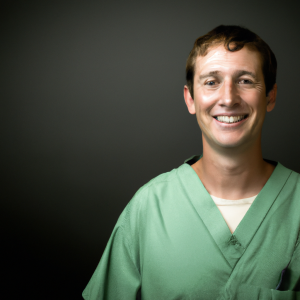 a professional and visually appealing image of a young happy smiling caucasian doctor with white teeth 923 300x300