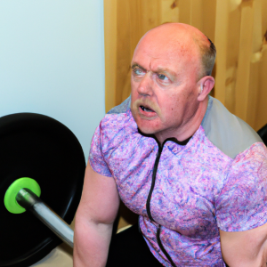 a professional appealing image of a caucasian man or woman exercising in a gym 438 300x300