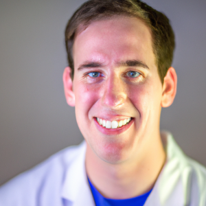 a professional and visually appealing image of a young happy smiling caucasian doctor with white teeth