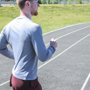 a professional appealing good looking and atheletic image of a caucasian man exercising or playing sports outside on a sunny day 209 300x300