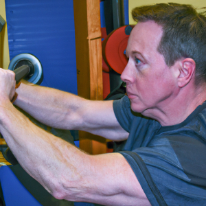 a professional appealing image of a caucasian man or woman exercising in a gym 326 300x300